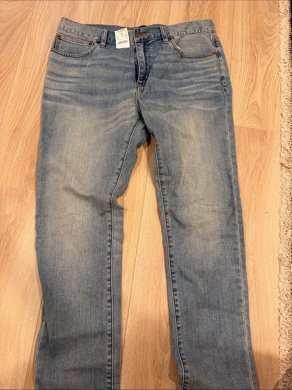 NEW J. Crew Men's Light Blue Slim Straight Jeans